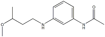 3'-[(3-Methoxybutyl)amino]acetanilide 구조식 이미지