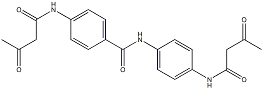 N-[4-(1,3-Dioxobutylamino)phenyl]-4-(1,3-dioxobutylamino)benzamide 구조식 이미지