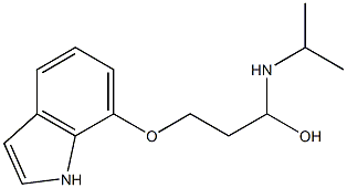 2-(1H-Indol-7-yloxymethyl)-1-(isopropylamino)ethanol 구조식 이미지