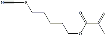 Methacrylic acid 5-thiocyanatopentyl ester 구조식 이미지