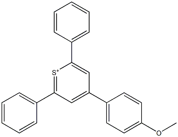 4-(4-Methoxyphenyl)-2,6-diphenylthiopyrylium 구조식 이미지