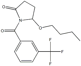 5-Butoxy-1-[3-(trifluoromethyl)benzoyl]pyrrolidin-2-one Structure