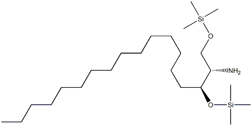 (2S,3S)-1,3-Bis(trimethylsilyloxy)octadecan-2-amine Structure