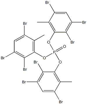 Phosphoric acid tris(2,3,5-tribromo-6-methylphenyl) ester 구조식 이미지