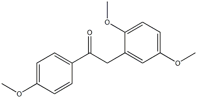 2-(2,5-Dimethoxyphenyl)-1-(4-methoxyphenyl)ethanone Structure