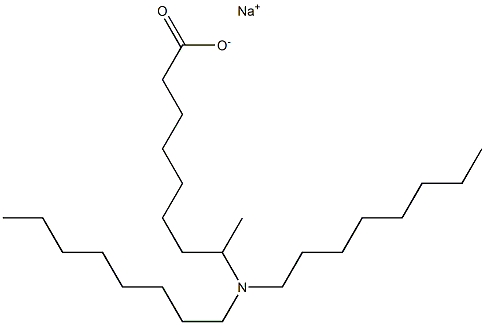 8-(Dioctylamino)nonanoic acid sodium salt 구조식 이미지