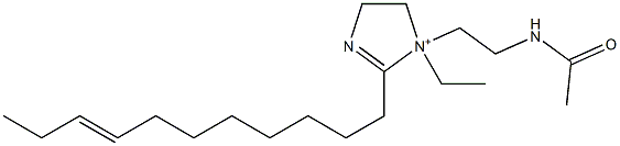 1-[2-(Acetylamino)ethyl]-1-ethyl-2-(8-undecenyl)-2-imidazoline-1-ium 구조식 이미지