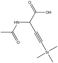 2-Acetylamino-4-(trimethylsilyl)-3-butynoic acid 구조식 이미지