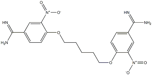 4,4'-[1,5-Pentanediylbis(oxy)]bis[3-nitrobenzamidine] Structure