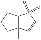 3a-Methyl-3a,5,6,6a-tetrahydro-4H-cyclopenta[b]thiophene 1,1-dioxide 구조식 이미지