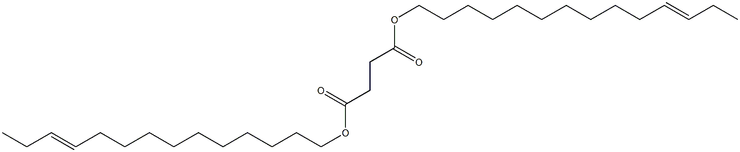 Succinic acid di(11-tetradecenyl) ester 구조식 이미지