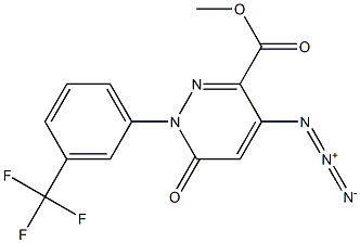 1,6-Dihydro-4-azido-6-oxo-1-(3-trifluoromethylphenyl)pyridazine-3-carboxylic acid methyl ester Structure