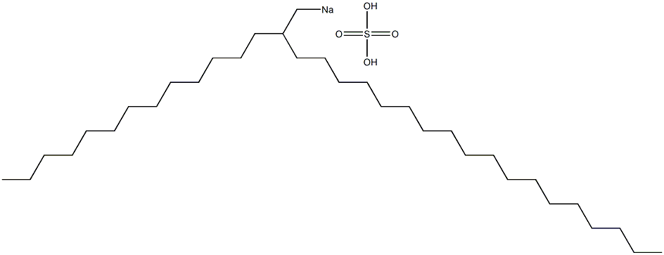 Sulfuric acid 2-tridecylicosyl=sodium salt Structure
