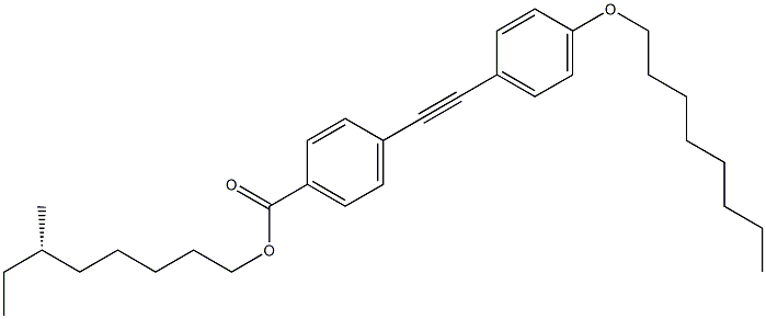 4-[(4-Octyloxyphenyl)ethynyl]benzoic acid (S)-6-methyloctyl ester 구조식 이미지