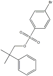4-Bromobenzenesulfonic acid 2-methyl-2-(phenyl)propyl ester 구조식 이미지