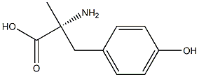 (R)-2-Amino-3-(4-hydroxyphenyl)-2-methylpropionic acid 구조식 이미지