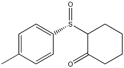 (R)-2-(p-Tolylsulfinyl)cyclohexanone 구조식 이미지