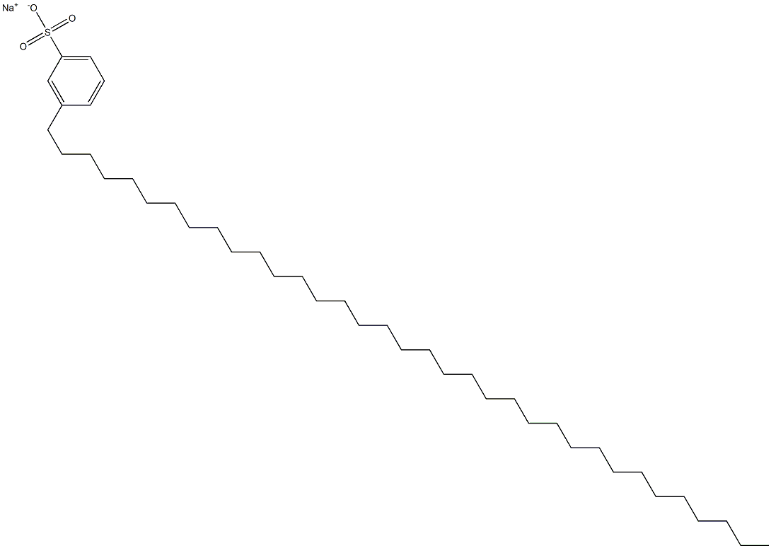 3-(Pentatriacontan-1-yl)benzenesulfonic acid sodium salt Structure