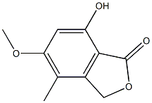 4-Methyl-5-methoxy-7-hydroxy-1,3-dihydroisobenzofuran-1-one 구조식 이미지