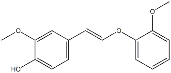 2-Methoxy-4-[(E)-2-(2-methoxyphenoxy)ethenyl]phenol Structure