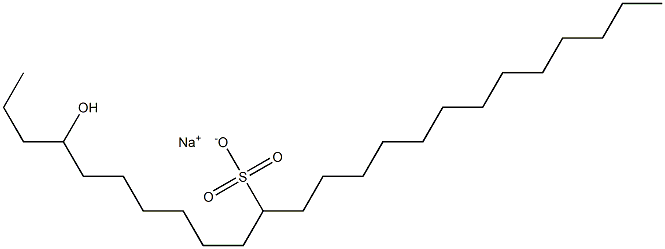 4-Hydroxytetracosane-11-sulfonic acid sodium salt 구조식 이미지