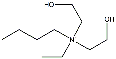 N-Ethyl-N,N-bis(2-hydroxyethyl)-1-butanaminium Structure