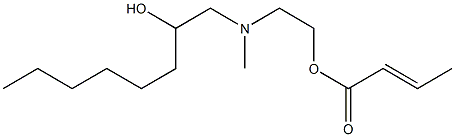 (E)-2-Butenoic acid 2-[N-(2-hydroxyoctyl)-N-methylamino]ethyl ester 구조식 이미지