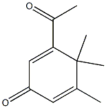 3-Acetyl-4,4,5-trimethyl-2,5-cyclohexadien-1-one Structure