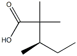 [R,(+)]-2,2,3-Trimethylvaleric acid 구조식 이미지