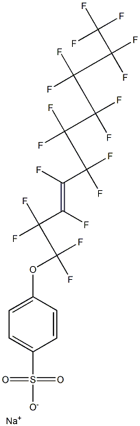 p-(Nonadecafluoro-3-decenyloxy)benzenesulfonic acid sodium salt Structure