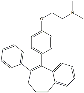 N,N-Dimethyl-2-[4-[(8-phenyl-6,7-dihydro-5H-benzocyclohepten)-9-yl]phenoxy]ethanamine Structure