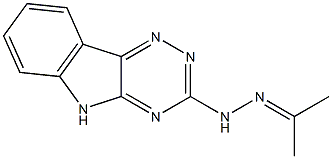 1-(5H-1,2,4-Triazino[5,6-b]indol-3-yl)-2-isopropylidenehydrazine 구조식 이미지