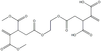 4,4'-[Ethylenebis(oxycarbonyl)]bis(1-butene-2,3-dicarboxylic acid dimethyl) ester 구조식 이미지