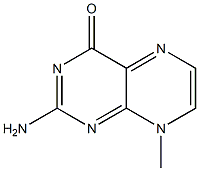 2-Amino-8-methylpteridine-4(8H)-one Structure