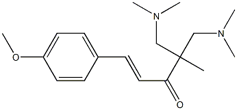 5-(Dimethylamino)-4-[(dimethylamino)methyl]-4-methyl-1-(4-methoxyphenyl)-1-penten-3-one Structure