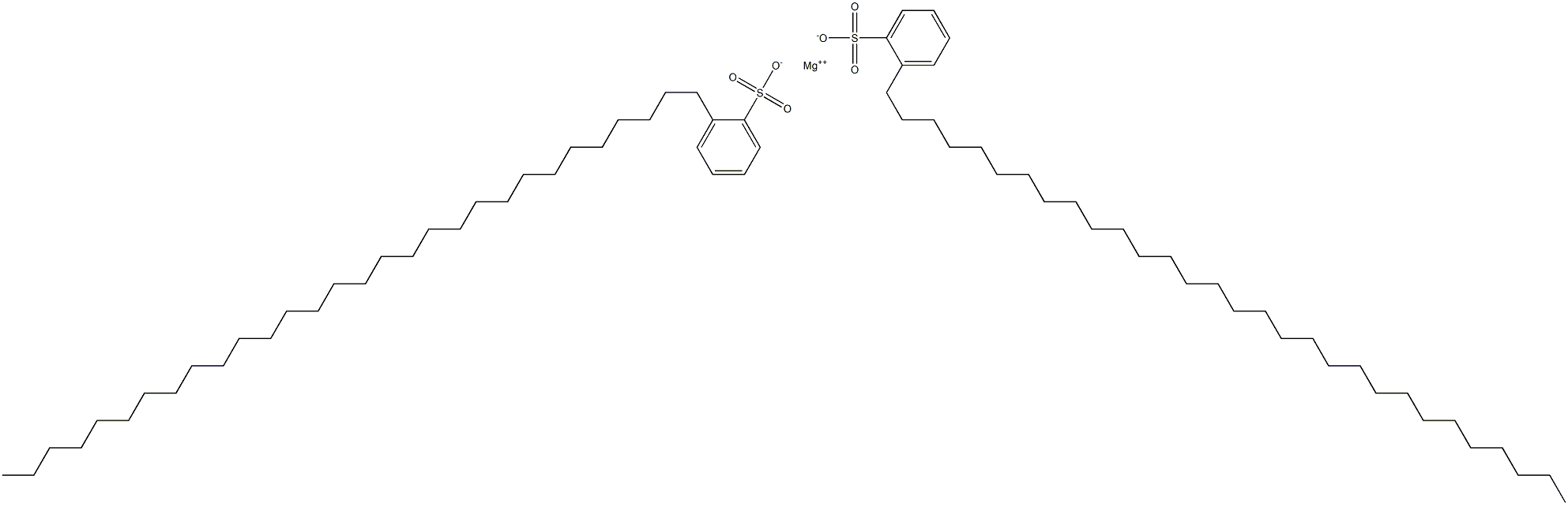 Bis(2-triacontylbenzenesulfonic acid)magnesium salt Structure