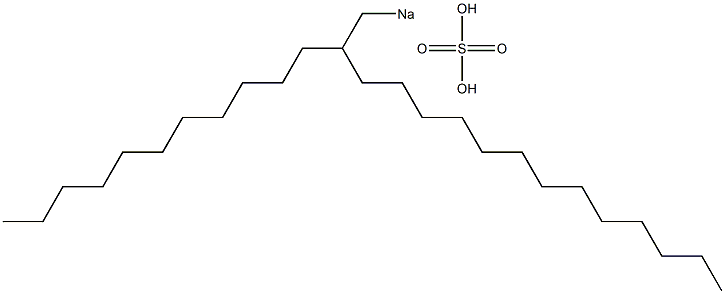 Sulfuric acid 2-undecylpentadecyl=sodium salt Structure