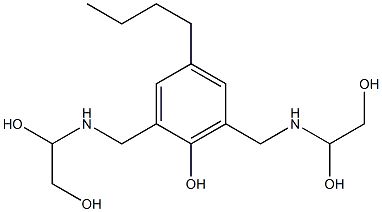 2,6-Bis[[(1,2-dihydroxyethyl)amino]methyl]-4-butylphenol Structure