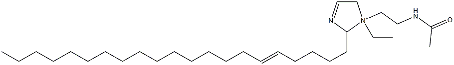 1-[2-(Acetylamino)ethyl]-1-ethyl-2-(5-henicosenyl)-3-imidazoline-1-ium Structure