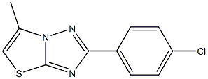 2-(4-Chlorophenyl)-6-methylthiazolo[3,2-b][1,2,4]triazole 구조식 이미지