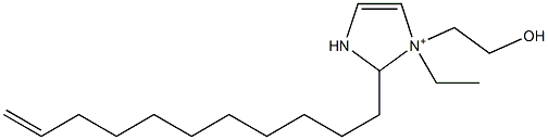 1-Ethyl-1-(2-hydroxyethyl)-2-(10-undecenyl)-4-imidazoline-1-ium 구조식 이미지