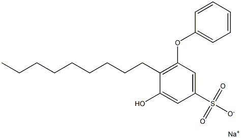 5-Hydroxy-6-nonyl[oxybisbenzene]-3-sulfonic acid sodium salt 구조식 이미지