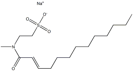 N-(2-Tridecenoyl)-N-methyltaurine sodium salt 구조식 이미지