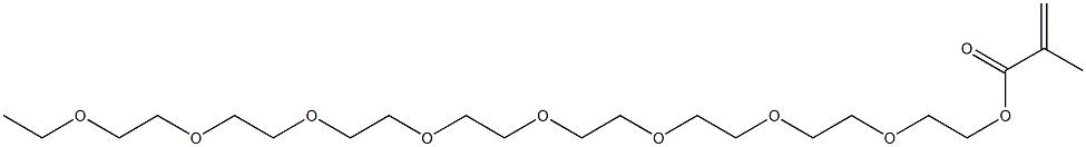 Methacrylic acid 2-[2-[2-[2-[2-[2-[2-(2-ethoxyethoxy)ethoxy]ethoxy]ethoxy]ethoxy]ethoxy]ethoxy]ethyl ester Structure