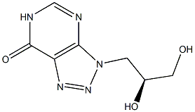 3,6-Dihydro-3-[(S)-2,3-dihydroxypropyl]-7H-1,2,3-triazolo[4,5-d]pyrimidin-7-one Structure