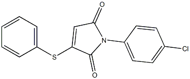 3-Phenylthio-1-(4-chlorophenyl)-1H-pyrrole-2,5-dione Structure