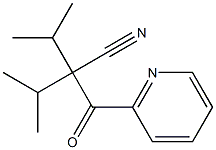 2-Isopropyl-3-methyl-2-(2-pyridinylcarbonyl)butanenitrile Structure