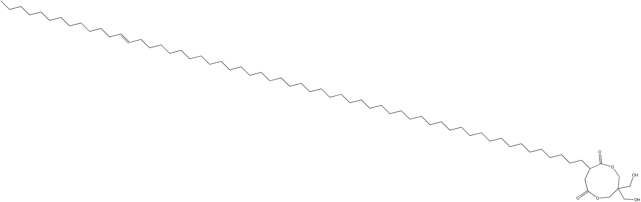 3,3-Bis(hydroxymethyl)-8-(46-nonapentacontenyl)-1,5-dioxacyclononane-6,9-dione 구조식 이미지