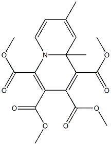 8,9a-Dimethyl-9aH-quinolizine-1,2,3,4-tetracarboxylic acid tetramethyl ester 구조식 이미지