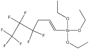 1-[Triethoxysilyl]-4,4,5,5,6,6,6-heptafluoro-1-hexene Structure